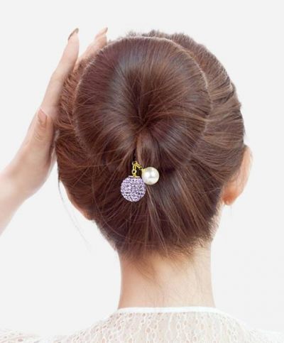 花苞頭怎么扎簡單好看