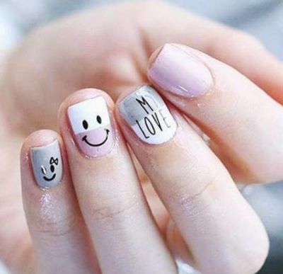 白色指甲油美甲圖案哪些好看